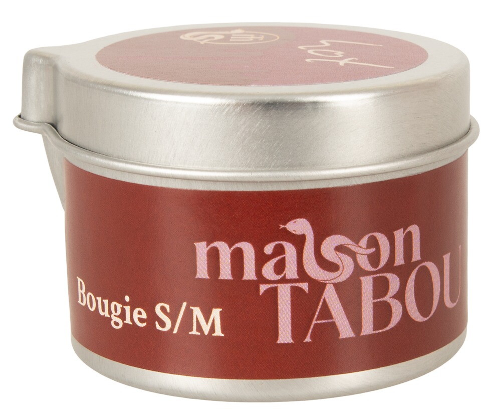 S/M-Kerze „Maison Tabou Bougie Hot“ im Alu-Tiegel
