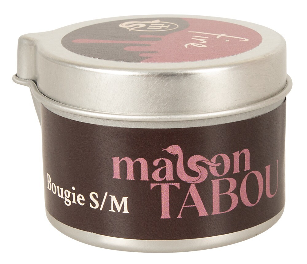 S/M-Kerze „Maison Tabou Bougie Fire“ im Alu-Tiegel