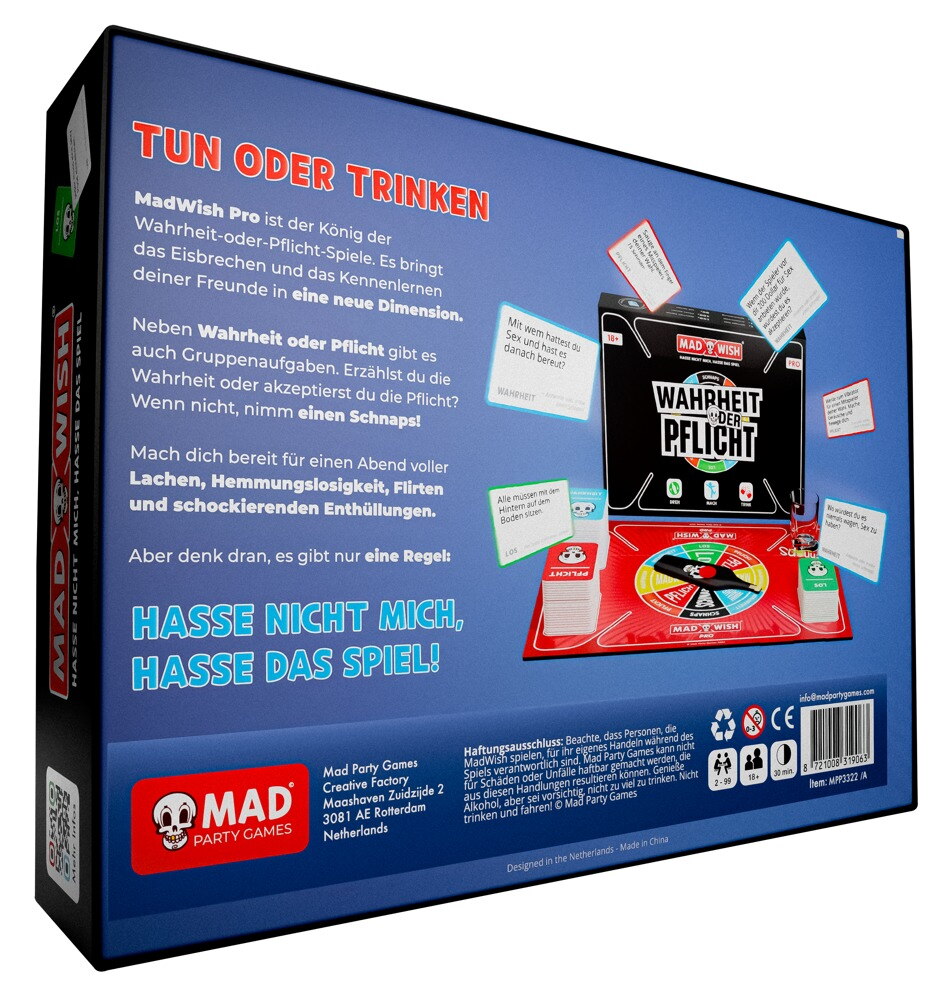 Partyspiel „MadWish Pro Party Game“ für 2–8 Spieler:innen