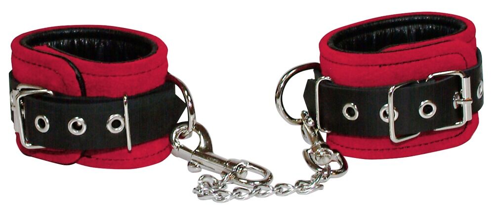 Handfessel aus Leder mit abnehmbarer Metallkette