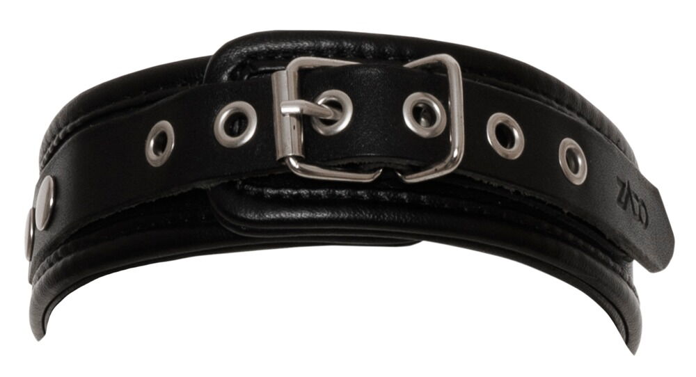Halsfessel aus Leder mit O-Ring