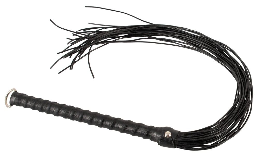 Peitsche „Flogger Cord“ aus Leder, 70 cm