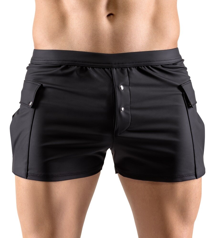 Shorts im Worker-Style mit Taschen und Druckknopfleiste vorn