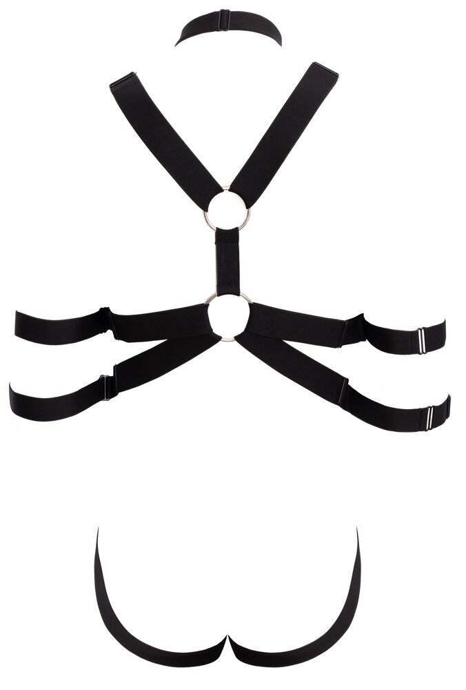 Harness mit Cockring & Armfesseln