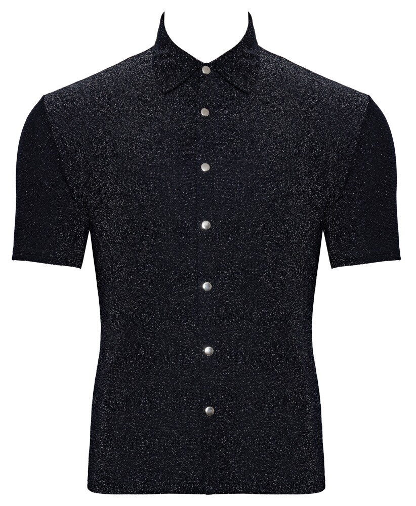 Hemd im schillernden Lurex-Look