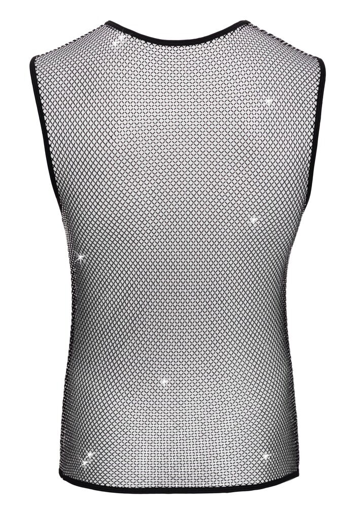 Netzshirt mit Glitzersteinen