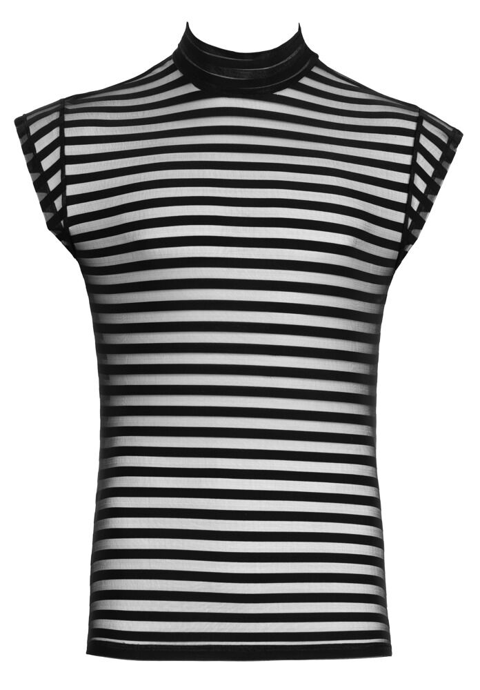 Shirt im transparenten Streifen-Look