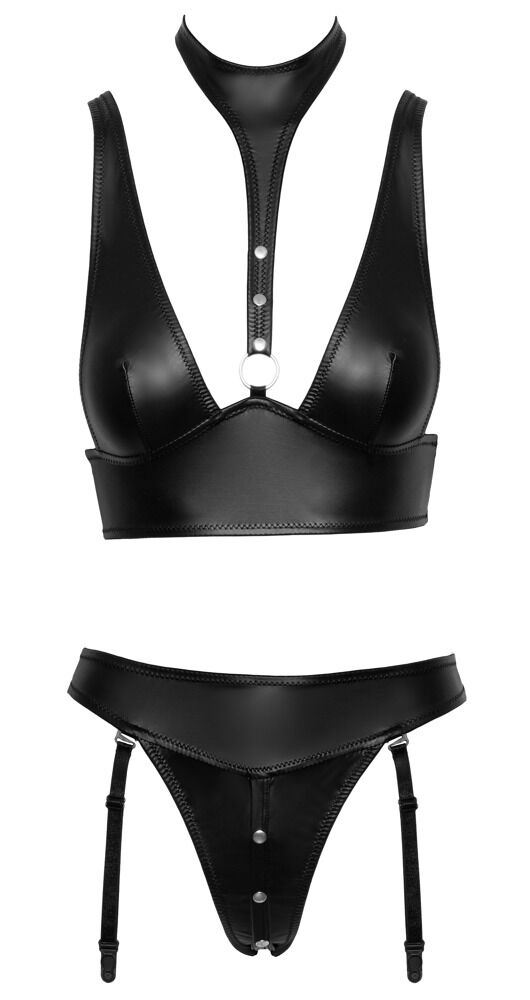 Bralette plus Straps-Slip mit Handfessel am hinteren Slip-Bund