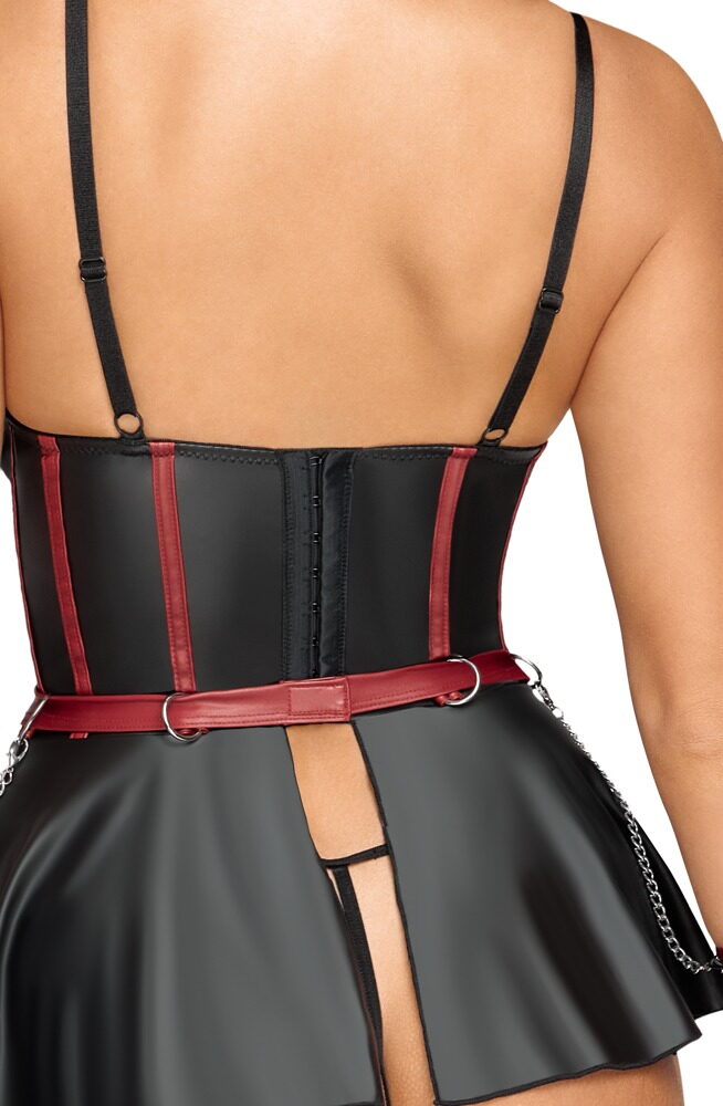 Hebe plus String ouvert, mit abnehmbaren Handfesseln