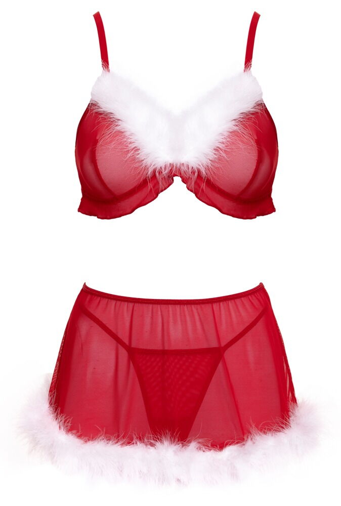 3-teiliges Dessous-Set „X-Mas“