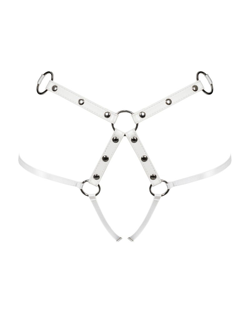 String ouvert im Harness-Style mit Nieten und Ringen