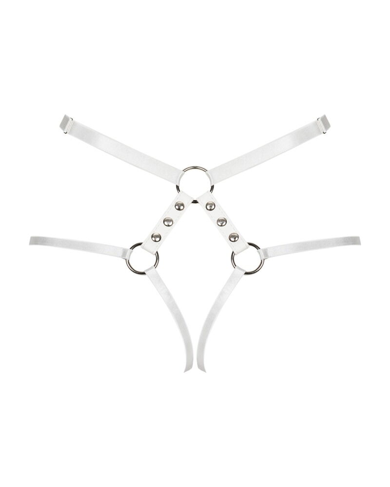 String ouvert im Harness-Style mit Nieten und Ringen