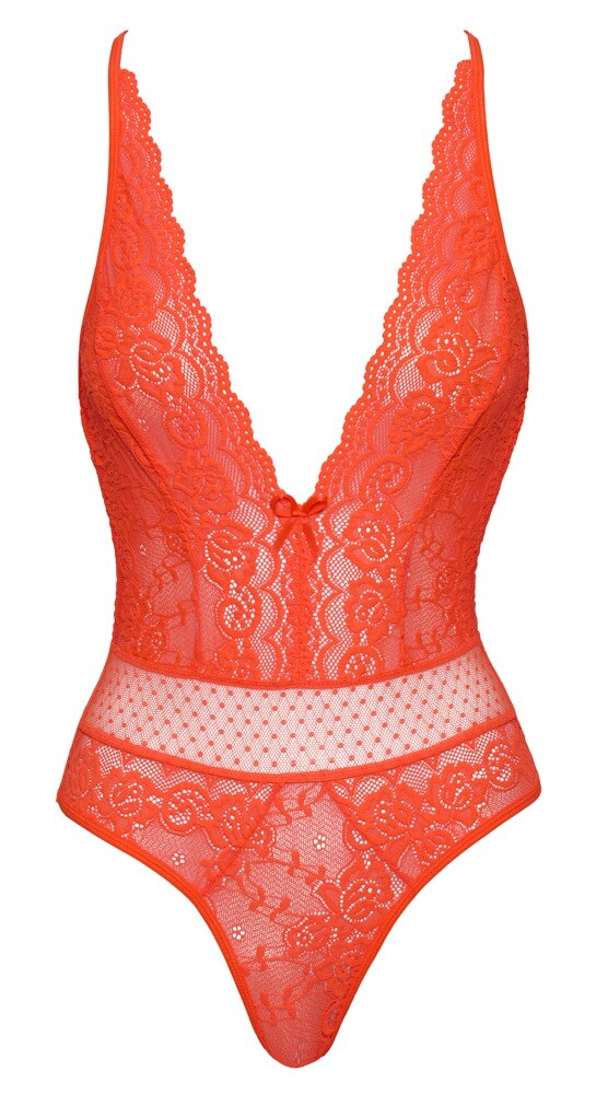 Body in Neonfarbe Korall