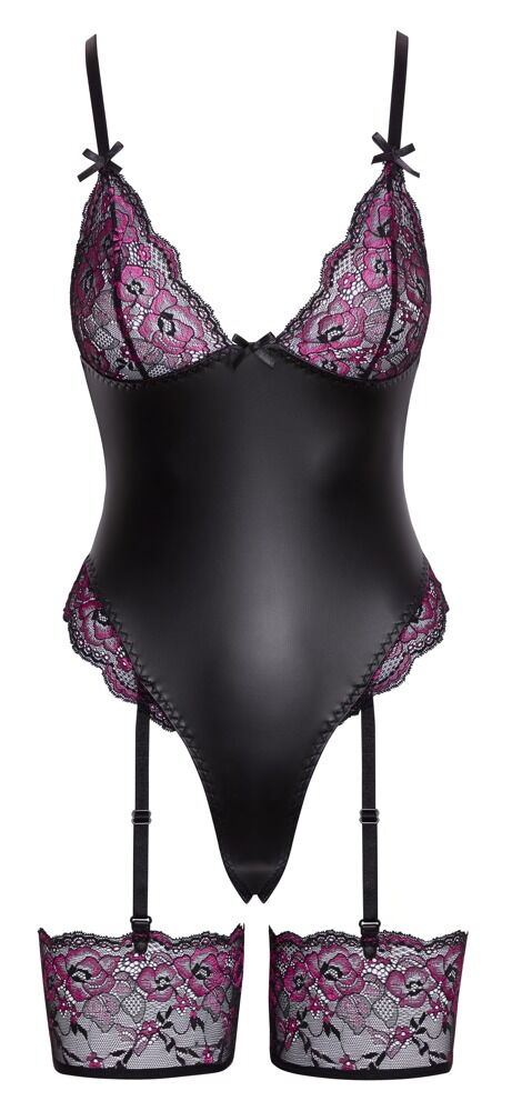 Straps-Body im Mattlook mit Spitze