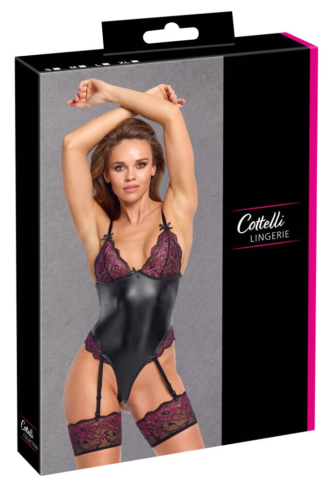 Straps-Body im Mattlook mit Spitze