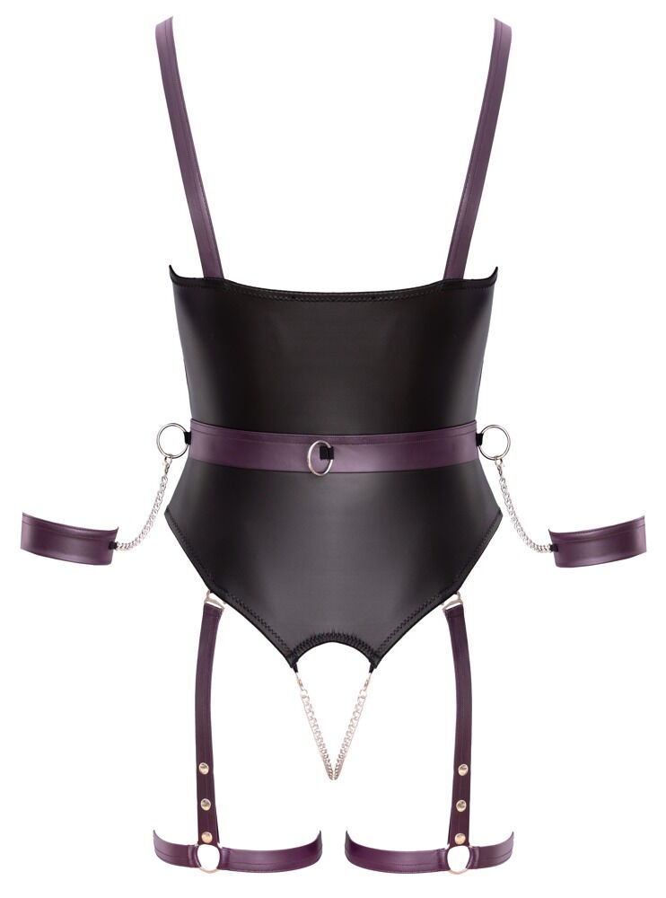 Straps-Body inklusive Gürtel mit Soft-Armfesseln