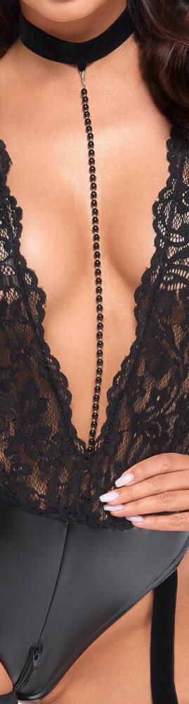 Straps-Body „Libido“ im feinen Material-Mix
