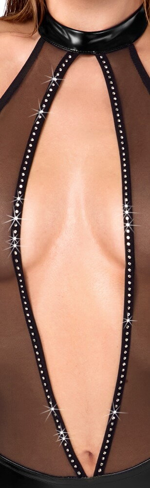 Body im stylischen Material-Mix