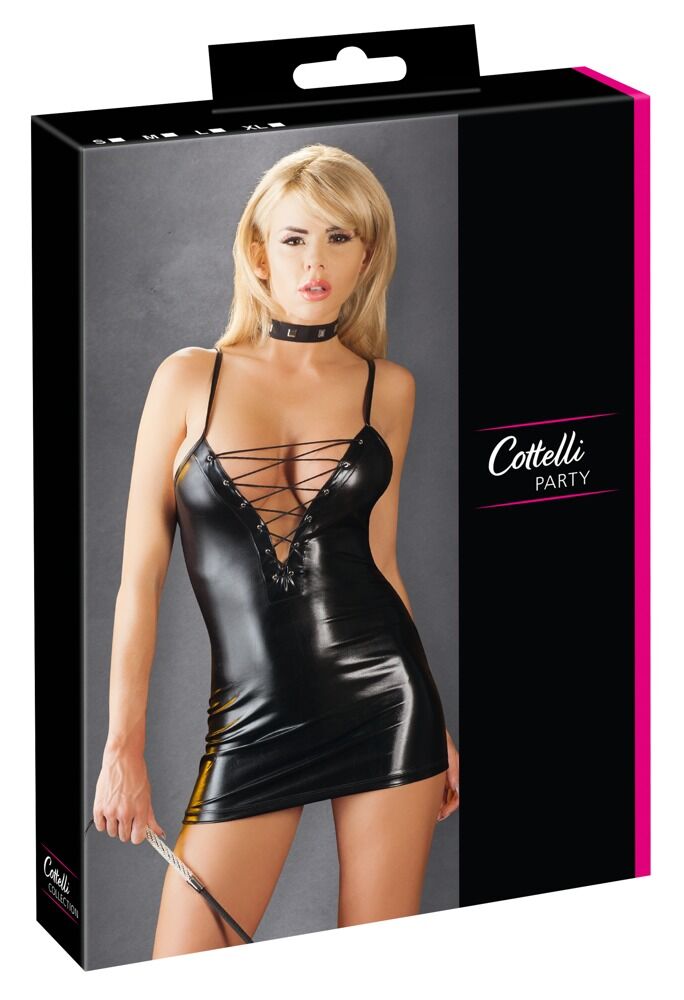 Minikleid im Wetlook