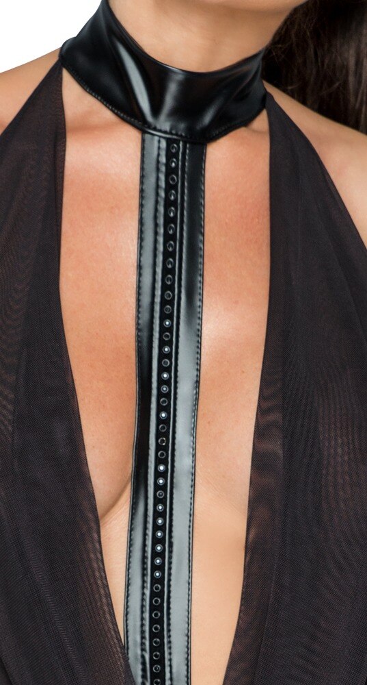 Kleid „Missbehaved Exclusive“ im Powerwetlook mit Powernet