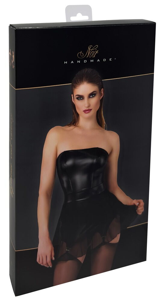 Minikleid mit Strapsen