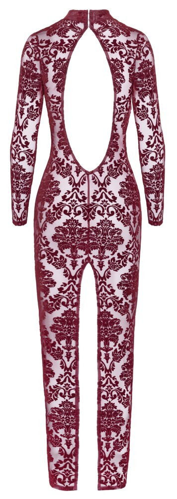 Kleid „Kink Royal“ mit Samtflockprint-Ornamenten