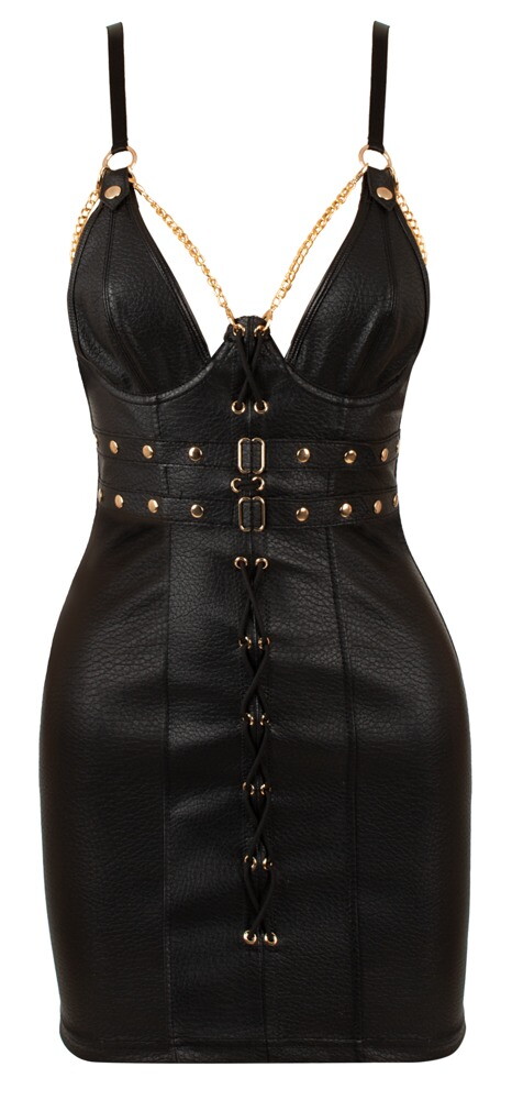 Minikleid aus weichem Lederimitat