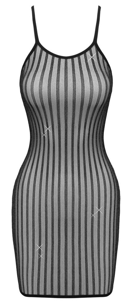 Minikleid im glitzernden Streifen-Look