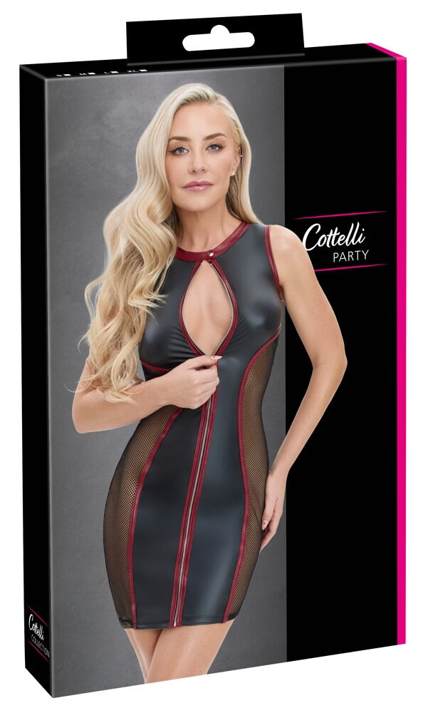 Minikleid im 2-farbigen Mattlook