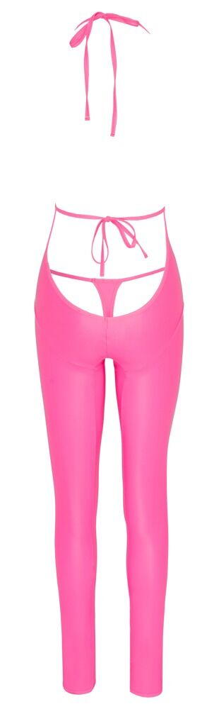 Overall plus Riostring, stylischer Mattlook in Hotpink