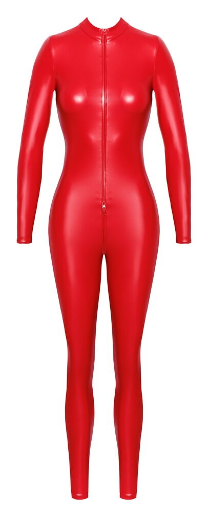 Overall „Orgia“ im roten Powerwetlook