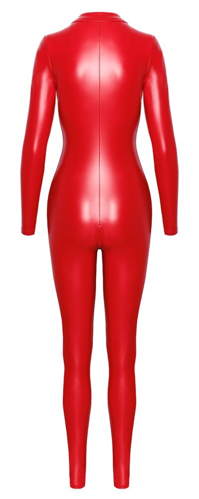 Overall „Orgia“ im roten Powerwetlook