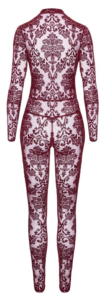 Overall „Kink Royal“ mit Samtflockprint-Ornamenten