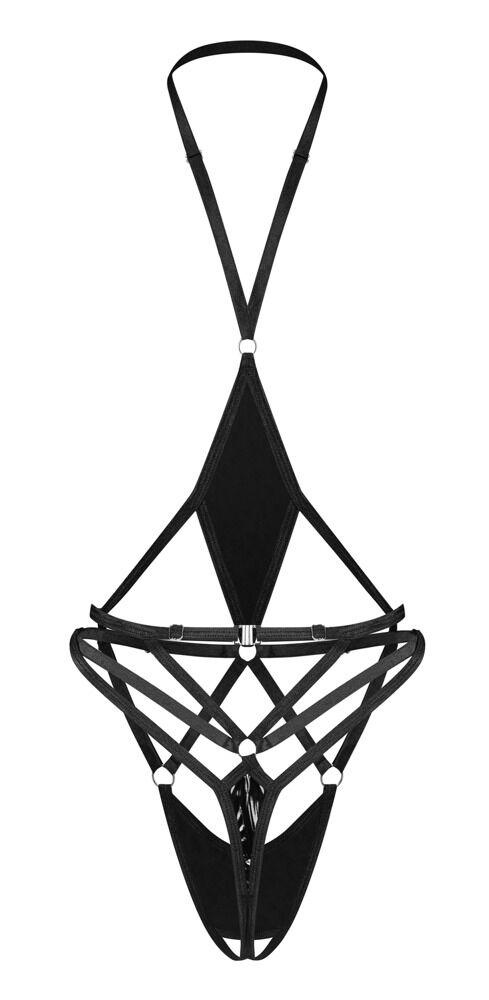 Ouvert-Body „Keira Lise“ mit Lack-Einsätzen