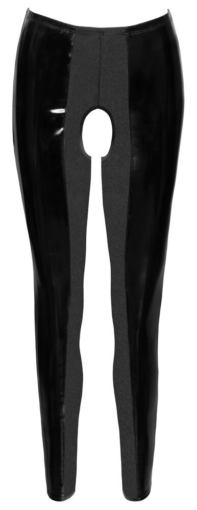 Leggings aus Lack, ouvert