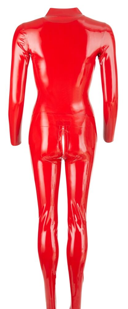 Catsuit aus Latex mit Zip