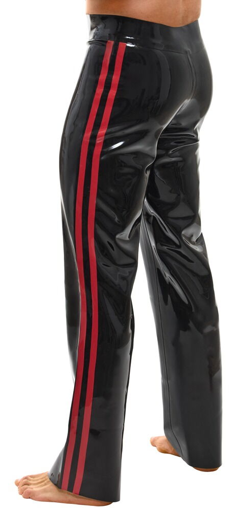 Latex-Hose mit ausgestelltem Bein