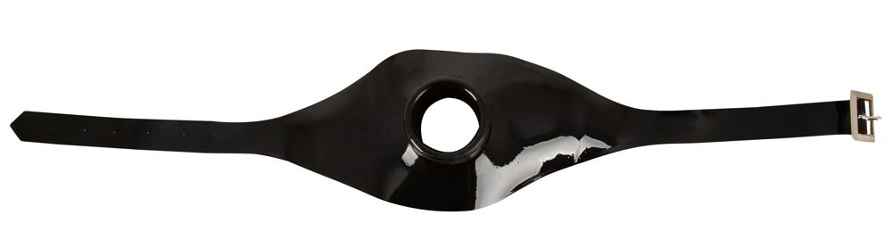 Latex-Knebelmaske mit Mundrohr