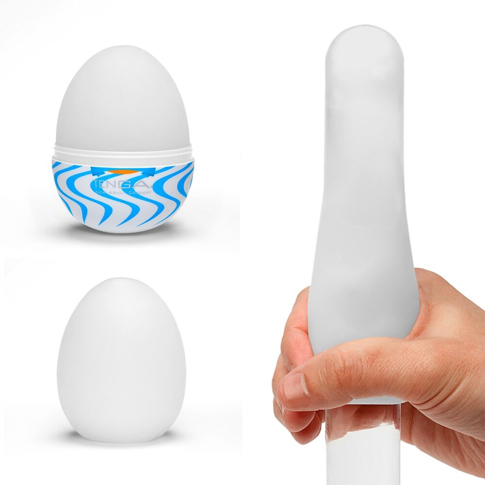 Masturbator „Egg Wind“ mit Wellen-Stimulationsstruktur