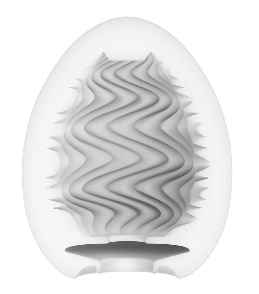 Masturbator „Egg Wind“ mit Wellen-Stimulationsstruktur