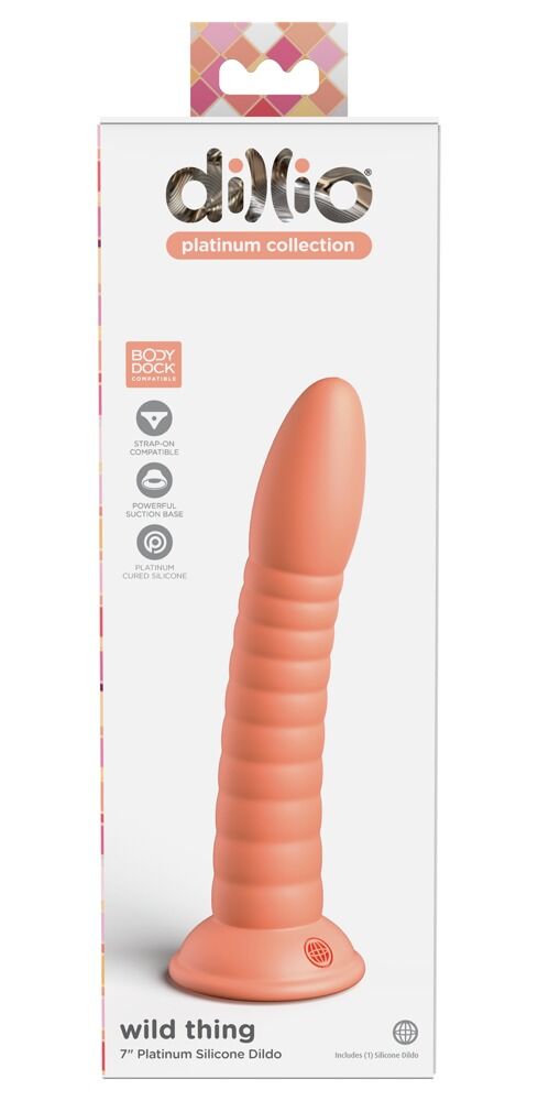 Dildo „Wild Thing“ mit Saugfuß, Strap-on kompatibel