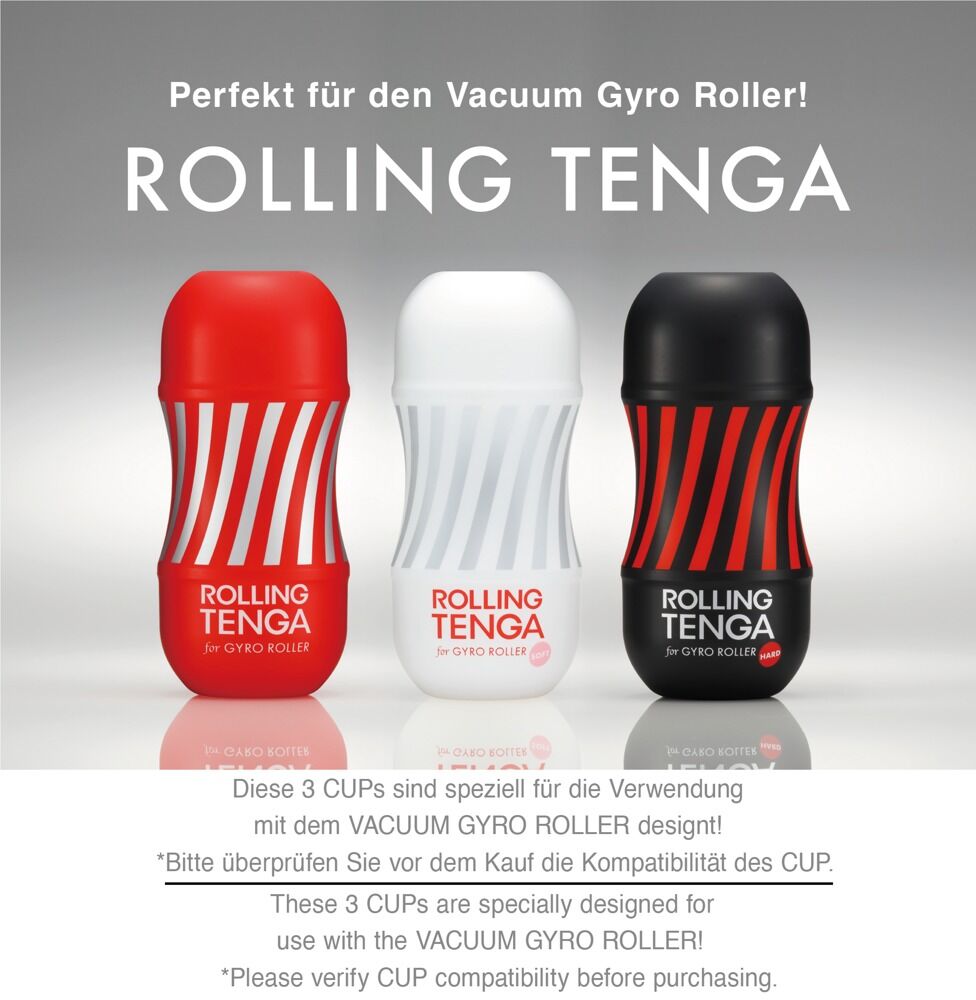 Masturbator „Rolling” mit Saugeffekt, passt in den Tenga Gyro Roller