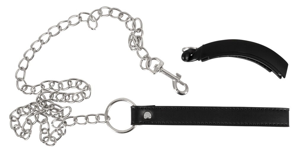 Klemme „Pussy Clamp with a leash“ mit abnehmbarer Kettenleine