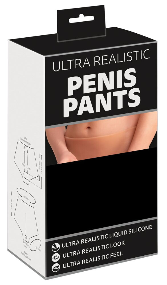 Silikon-Pants „Ultra Realistic" mit Penis und Hoden