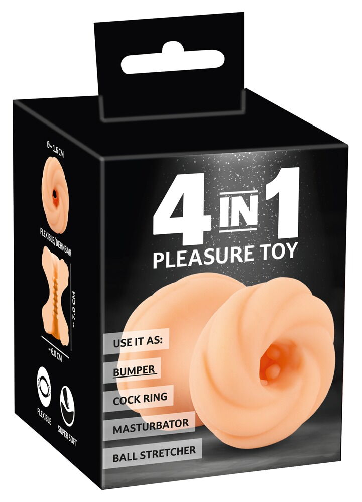 Penis-/Hodensleeve „4in1 Pleasure Toy“, super flexibel