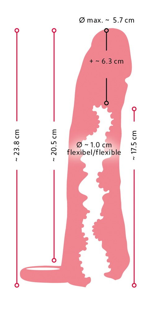 Penissleeve „2in1 Extension + Masturbator“ mit Hodenring