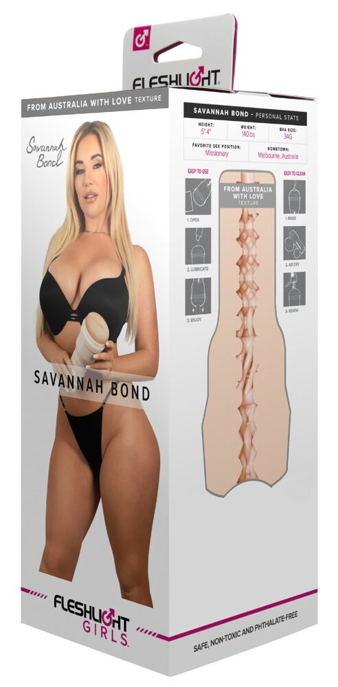 Masturbator „Savannah Bond“ mit intensiver Stimulationsstruktur