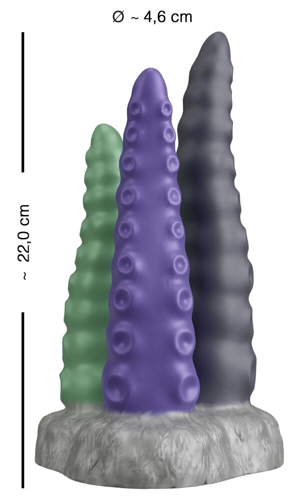 Dildo „Triple Tentacle“, einzeln beweglich