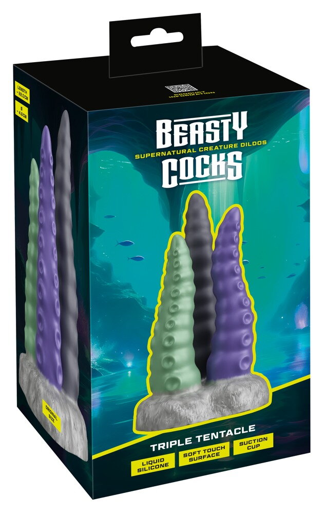 Dildo „Triple Tentacle“, einzeln beweglich