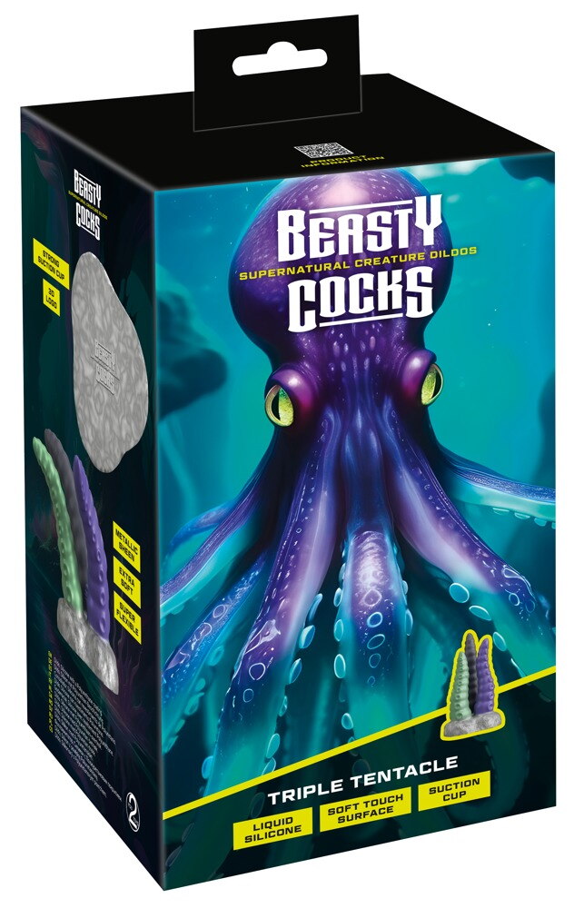 Dildo „Triple Tentacle“, einzeln beweglich